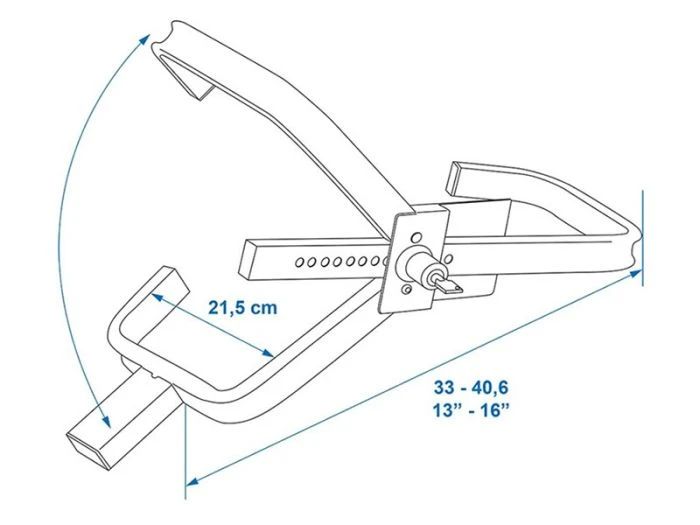 Obelink Antivol Bloque-roue Universel 6 Obelink Antivol Bloque-roue Universel – Image 4