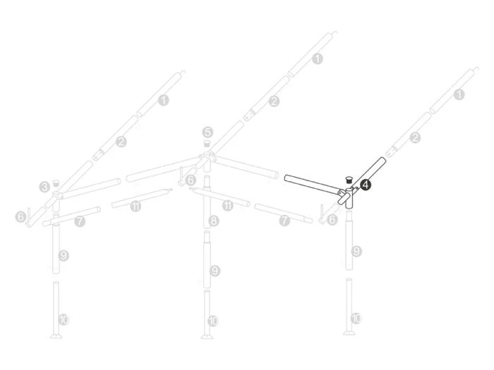 Obelink Pièce D'angle Droite Armature Auvent 28 Mm 5 Obelink Pièce D'angle Droite Armature Auvent 28 Mm – Image 3