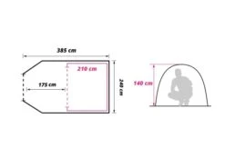Obelink Low Crest 4 Tente Tunnel 19 Obelink Low Crest 4 Tente Tunnel -Obelink Boutiqe low crest floor plan 4 ecommerce