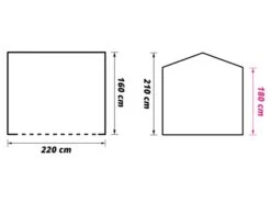 Obelink Barn PVC Easy Air Abri Camping Gonflable -Obelink Boutiqe obelink barn easy air floor plan ecommerce 2