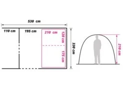 Obelink Columbia 5 Easy Air Tente Tunnel Gonflable 31 Obelink Columbia 5 Easy Air Tente Tunnel Gonflable -Obelink Boutiqe obelink columbia 5 easy air floor plan ecommerce 1