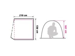 Obelink Dome 2 Tente Dôme -Obelink Boutiqe obelink dome 2 floor plan ecommerce