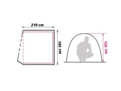 Obelink Dome 3 Tente Dôme 23 Obelink Dome 3 Tente Dôme -Obelink Boutiqe obelink dome 3 floor plan 2 ecommerce
