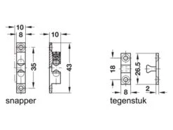 Obelink Loqueteau à Bille - Gold -Obelink Boutiqe obelink dubbele kogelsnapper tekening ecommerce