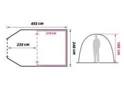 Obelink High Crest 4 Tent Tunnel -Obelink Boutiqe obelink high crest 4 floor plan ecommerce