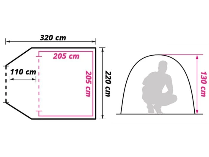 Obelink London 3 TC Tente Dôme 12 Obelink London 3 TC Tente Dôme – Image 10