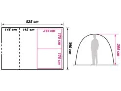 Obelink Lugano 6 Plus Tente Tunnel 17 Obelink Lugano 6 Plus Tente Tunnel -Obelink Boutiqe obelink lugano 6 plus floor plan ecommerce