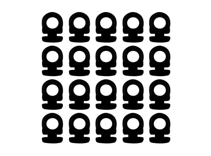 Obelink Neta Glissières De Rideaux (lot De 20 Pièces) - Noir 3 Obelink Neta Glissières De Rideaux (lot De 20 Pièces) - Noir