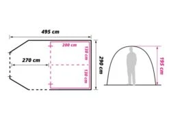 Obelink Optima 4 TC Tente Tunnel 9 Obelink Optima 4 TC Tente Tunnel -Obelink Boutiqe obelink optima 4 tc floor plan ecommerce