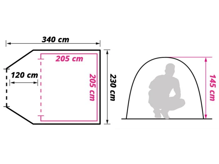 Obelink River 3 TC Tente Dôme 10 Obelink River 3 TC Tente Dôme – Image 8