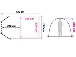 Obelink Summer 4 TC Easy Air Tente Tunnel Gonflable -Obelink Boutiqe obelink summer 4 tc maten ecommerce