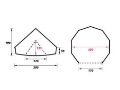 Obelink Sahara 300 Deluxe Tente Tipi 7 Obelink Sahara 300 Deluxe Tente Tipi -Obelink Boutiqe sahara 300 plattegrond ecommerce 50b5 1